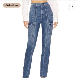 GRLFRND High Rise Blue Jeans